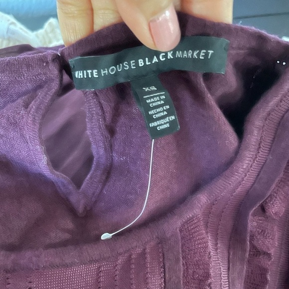 NWOT- pretty plum pull over top - Picture 3 of 5
